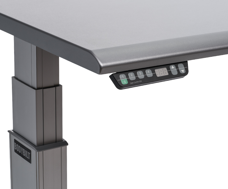 Series 2 Height Adjustable Table Venus Silver Controller close up view