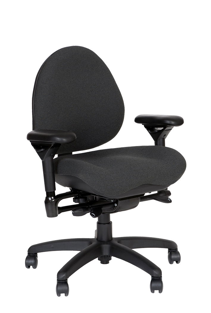 R757 task chair black base Comfortek Carbon