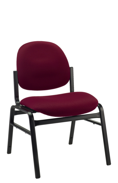 Bravo Stack Chair in Burgundy Fabric