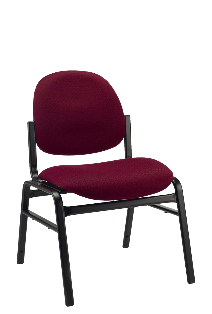 Bravo Stack Chair in Burgundy Fabric
