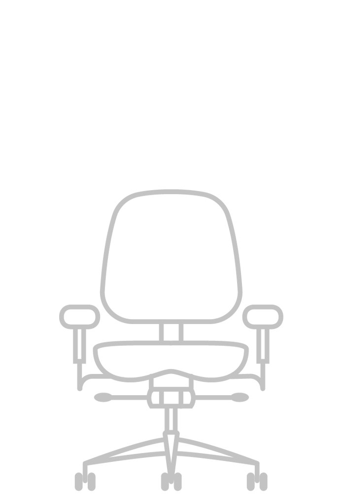 highback task chair illustration front facing