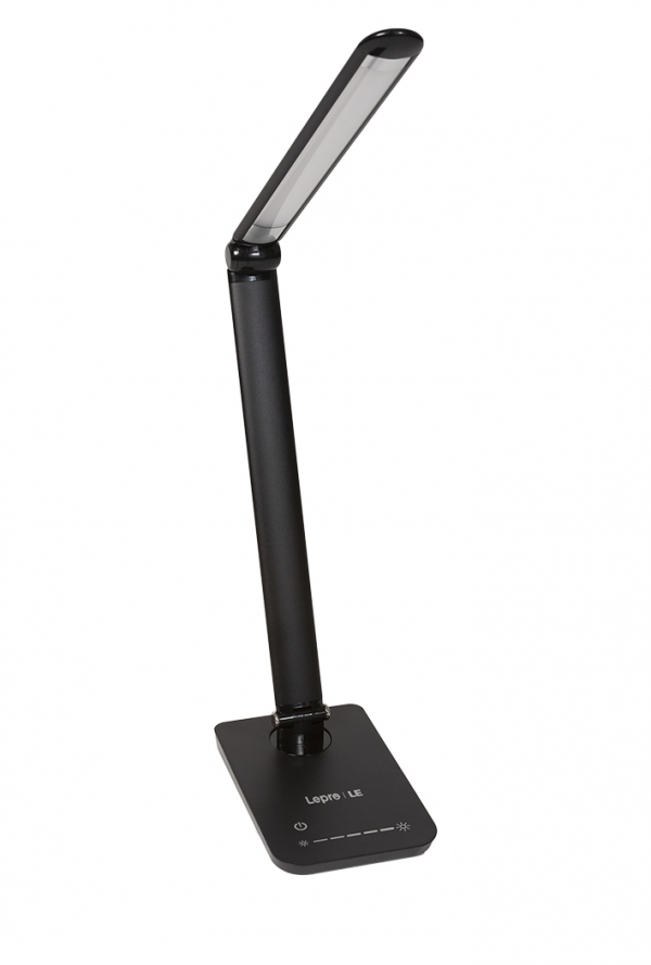 LED Desk Lamp open angle black