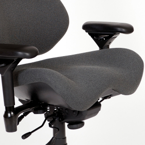E2502 Gray Fabric Seat Close Up