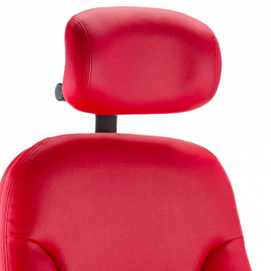 Close up executive chair red neckroll