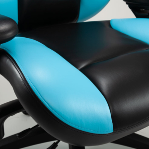gx4 blue black seat close up