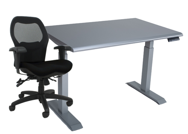 Sola LT and silver height adjustable table