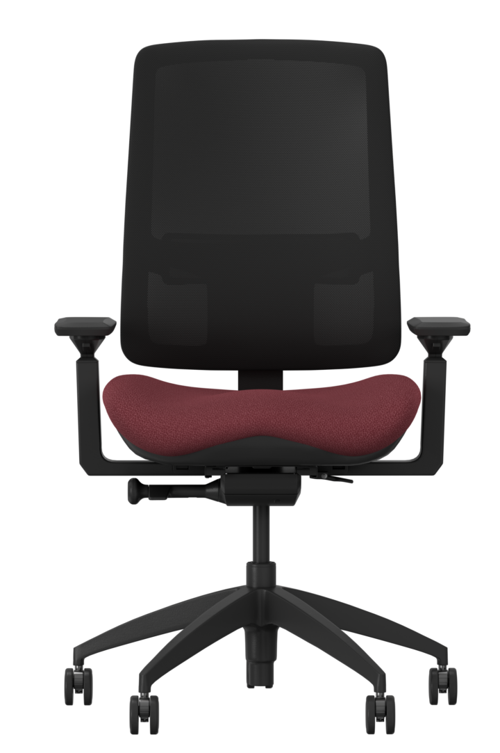 BodyBilt Reveille ergonomic task chair with mesh back and contoured seat.